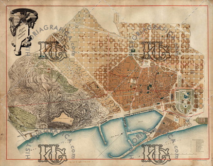 Plano de Barcelona 1891. Ref: 3010956