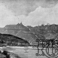 Vista de la montaña de Montserrat desde el puente. ref: MZ00589