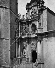 Fachada principal de la Catedral de Valencia. Ref: MZ00628