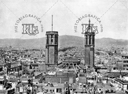 Vista de Barcelona desde el campanario de la iglesia de los Santos Just y Pastor. Ref: MZ00125
