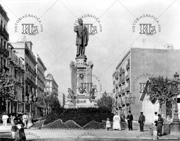 Monumento a Anselm Clavé en la Rambla de Catalunya. Ref: MZ00178