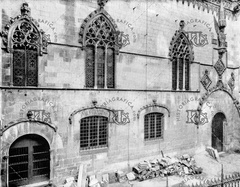 Fachada gótica del Ayuntamiento en la calle Ciutat. Ref: MZ00182