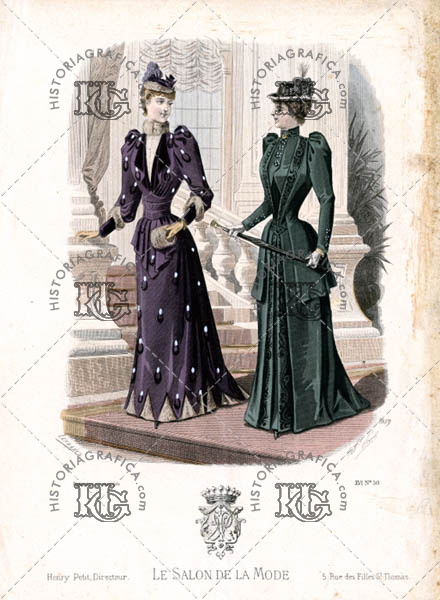 Le Salon de la Mode. Modelos de moda del siglo XIX. . Ref: LL00098