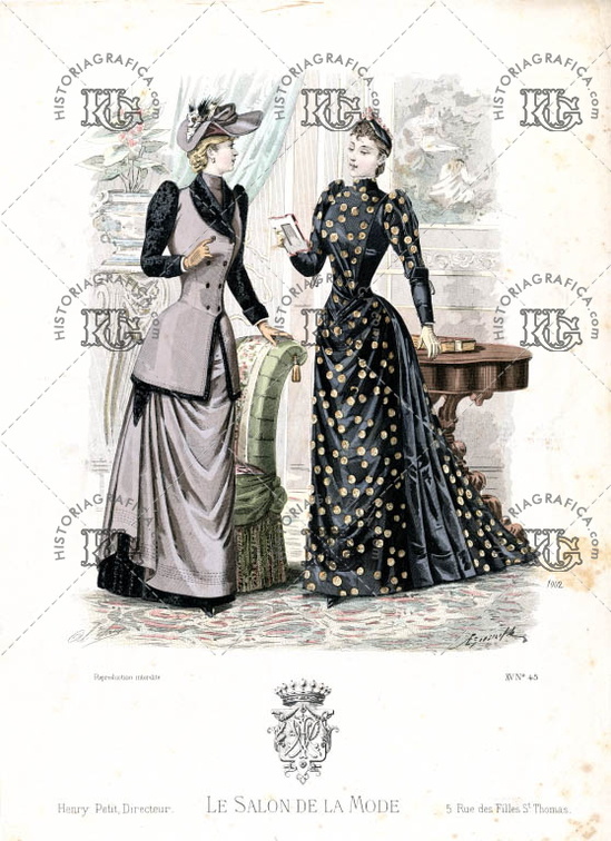 Le Salon de la Mode. Modelos de moda del siglo XIX. Ref: LL00099