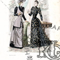 Le Salon de la Mode. Modelos de moda del siglo XIX. Ref: LL00099
