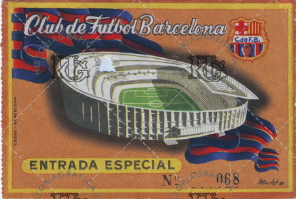 Fútbol Club Barcelona. Entrada especial. Ref: FR00010