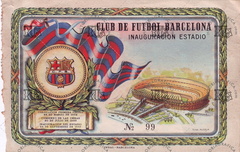 Fútbol Club Barcelona. Entrada inauguración del estadio. Ref: FR00014