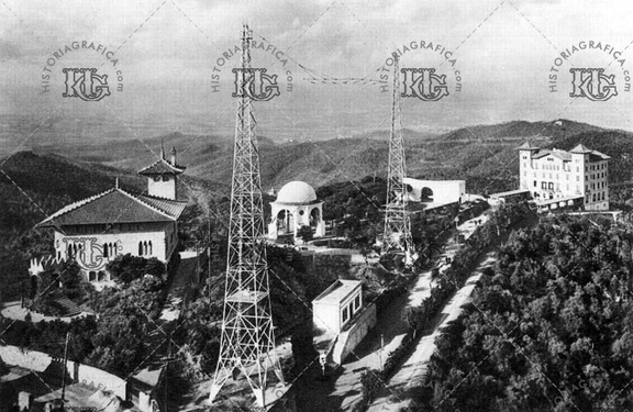 Tibidabo. Las torres de Radio Barcelona. Ref: MZ01357