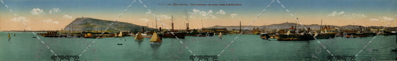 Vista del puerto desde el muelle Balear. Ref: MZ01402