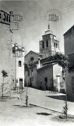 L'Ametlla del Vallès. Plaza de Can Bachs e iglesia. Ref: EB01320