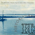 Puente colgante sobre el Ebro en Amposta. Ref: EB01328