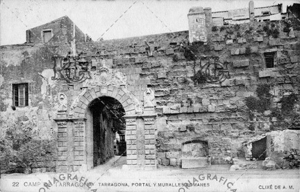 Tarragona. Portal y murallas romanas. Ref: JB00022