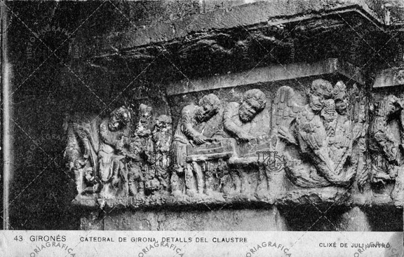 Catedral de Girona. Detalles del claustro. Ref: JB00043