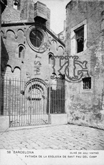 Fachada de la iglesia de Sant Pau del Camp. Ref: JB00058