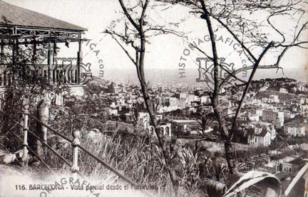 Tibidabo. Vista desde el funicular. Ref: 5000589