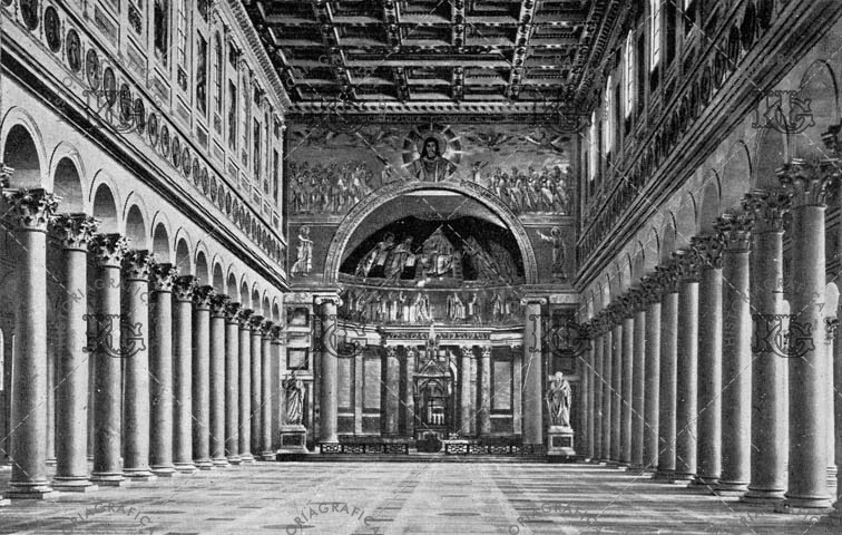 Roma. Interior de la basílica de San Pablo. Ref: MZ01598