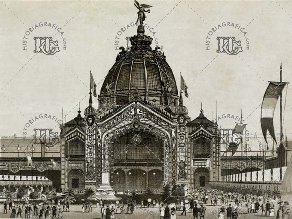 París. La cúpula central de la Exposición Universal de 1889. Ref: MZ01651