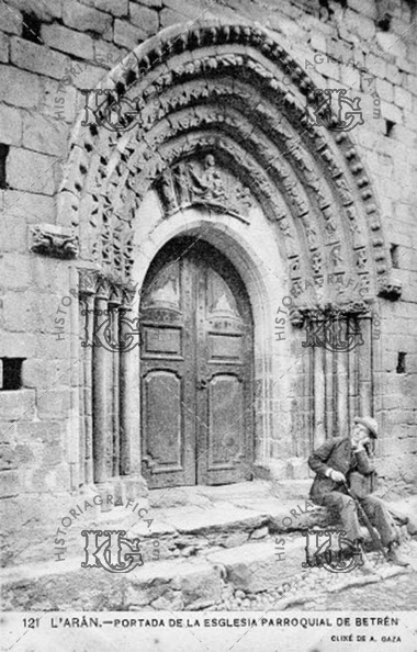 Vielha e Mijaran. Puerta de la iglesia de Betrén. Ref: JB00121