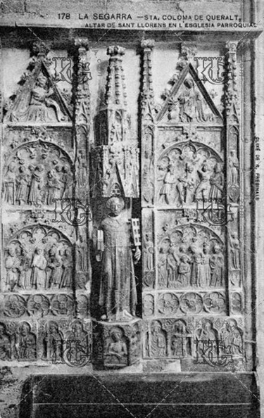 Santa Coloma de Queralt. Altar de Sant Llorenç. Ref: JB00178