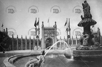 Palacio de las Diputaciones durante Expo 1929. Ref: MZ01759