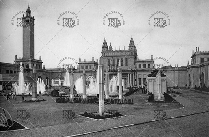 Plaça de l'Univers durante Expo 1929. Ref: MZ01765