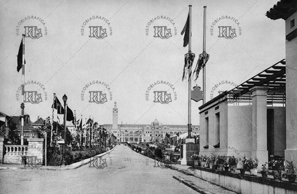 Avenida Internacional durante Expo 1929. Ref: MZ01789