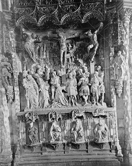 El Calvario, relieve de la catedral de Burgos. Ref: MZ00798