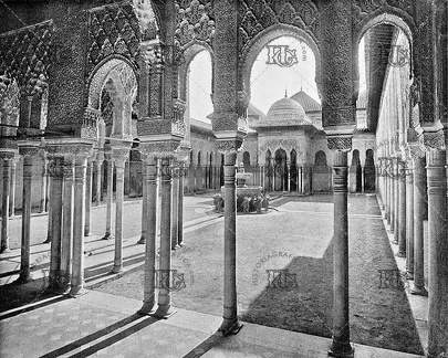 Patio de los Leones de la Alhambra. Ref: MZ00521