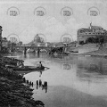 Vista del puente y castillo de Sant'Angello en Roma. Ref: MZ02534