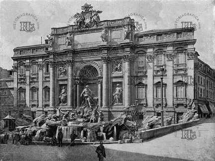 Fontana di Trevi en Roma. Ref: MZ02536