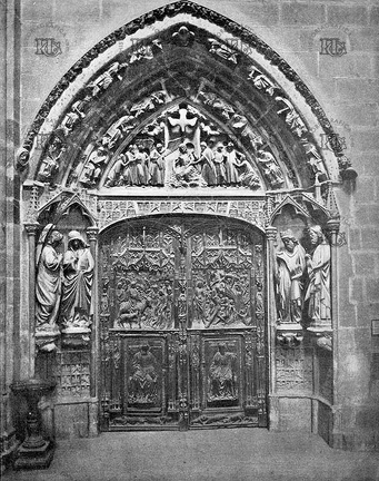 Puerta del claustro de la catedral de Burgos. Ref: MZ01043