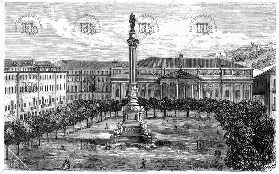 Lisboa. Estatua de don Pedro IV de Portugal . Ref: 5001101