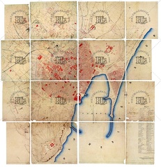 Plano de Barcelona de 1870. Ref: MZ02616
