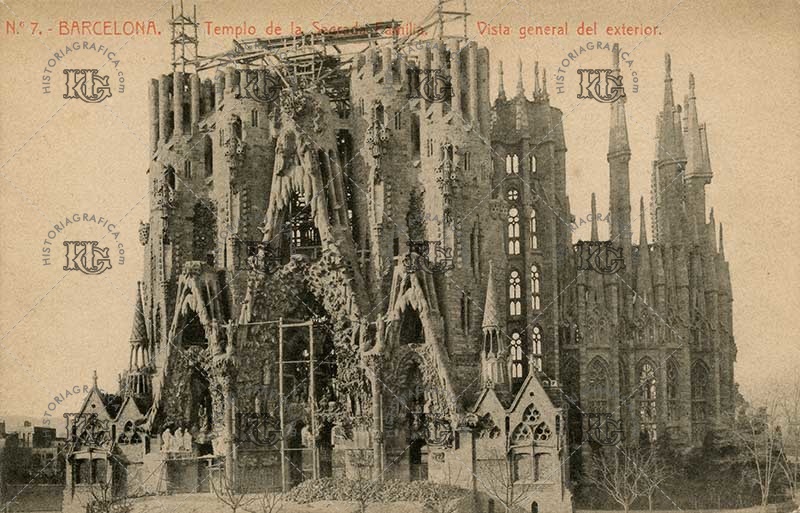 Fachada de la Sagrada Família. Ref: AF00037