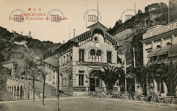 Estación inferior del funicular del Tibidabo. Ref: AF00038