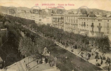 Passeig de Gràcia desde la calle Aragó. Ref: AF00089