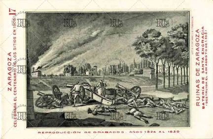 Centenario de los sitios de Zaragoza de 1808. Ref: LL00359
