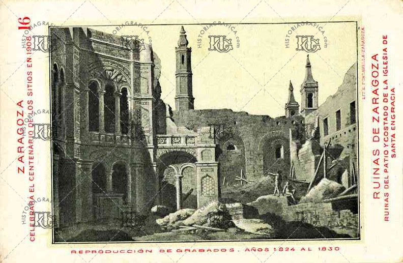 Centenario de los sitios de Zaragoza de 1808. Ref: LL00358