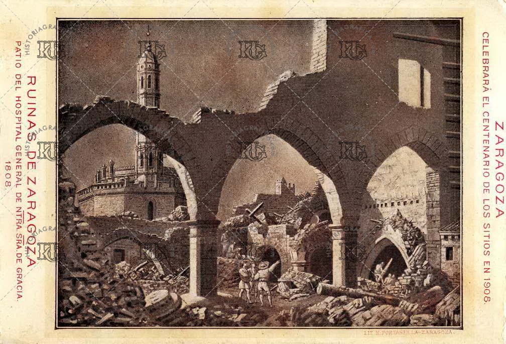Centenario de los sitios de Zaragoza de 1808. Ref: LL00368