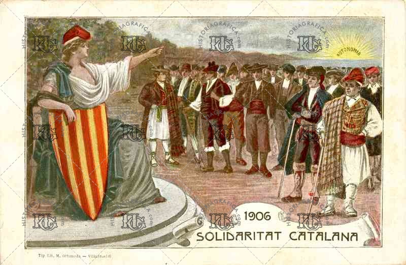Postal de Solidaritat Catalana. Ref: LL00680
