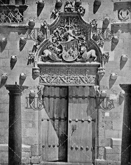 Fachada de la Casa de las Conchas en Salamanca. Ref: MZ00472