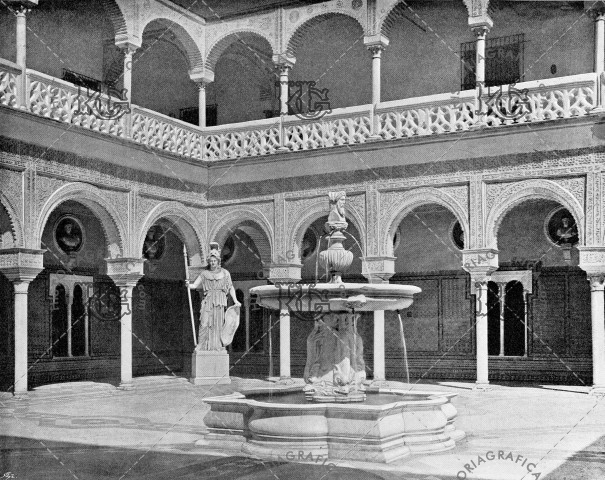 Patio de la casa de Pilatos de Sevilla. Ref: MZ00559