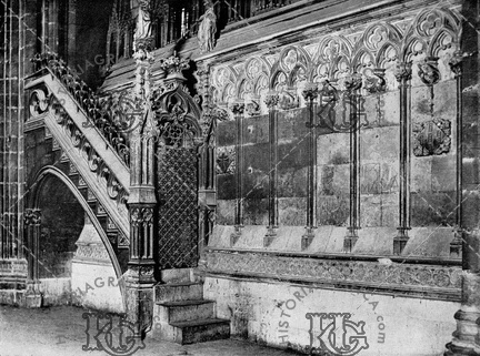 Escalera del púlpito de la Catedral. Ref: MZ00133