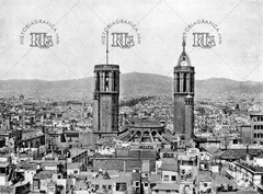 Vista de Barcelona desde el campanario de la iglesia de los Santos Just y Pastor. Ref: MZ00125