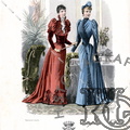 Le Salon de la Mode. Modelos de moda del siglo XIX. Ref: LL00100