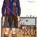 Jugadores Foot-Ball. F.C.Barcelona. Salvador Martínez Surroca. Defensa izquierdo. Ref: LL00016