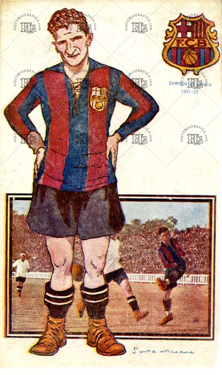Jugadores Foot-Ball. F.C.Barcelona. Emilio Sagi. Delantero extremo izquierda. Ref: LL00018