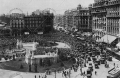 Acto cívico en la plaza de Catalunya. ref: MZ01240