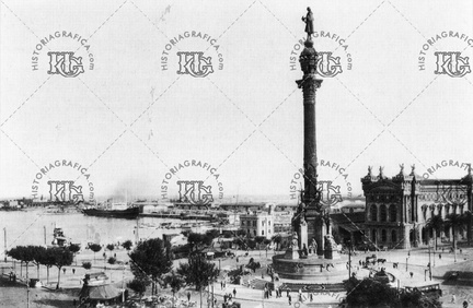 Porta de la Pau y monumento a Colón. Ref: MZ01269