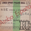 Venus Sport-Palace Ball. Pase personal. Ref: FR00019